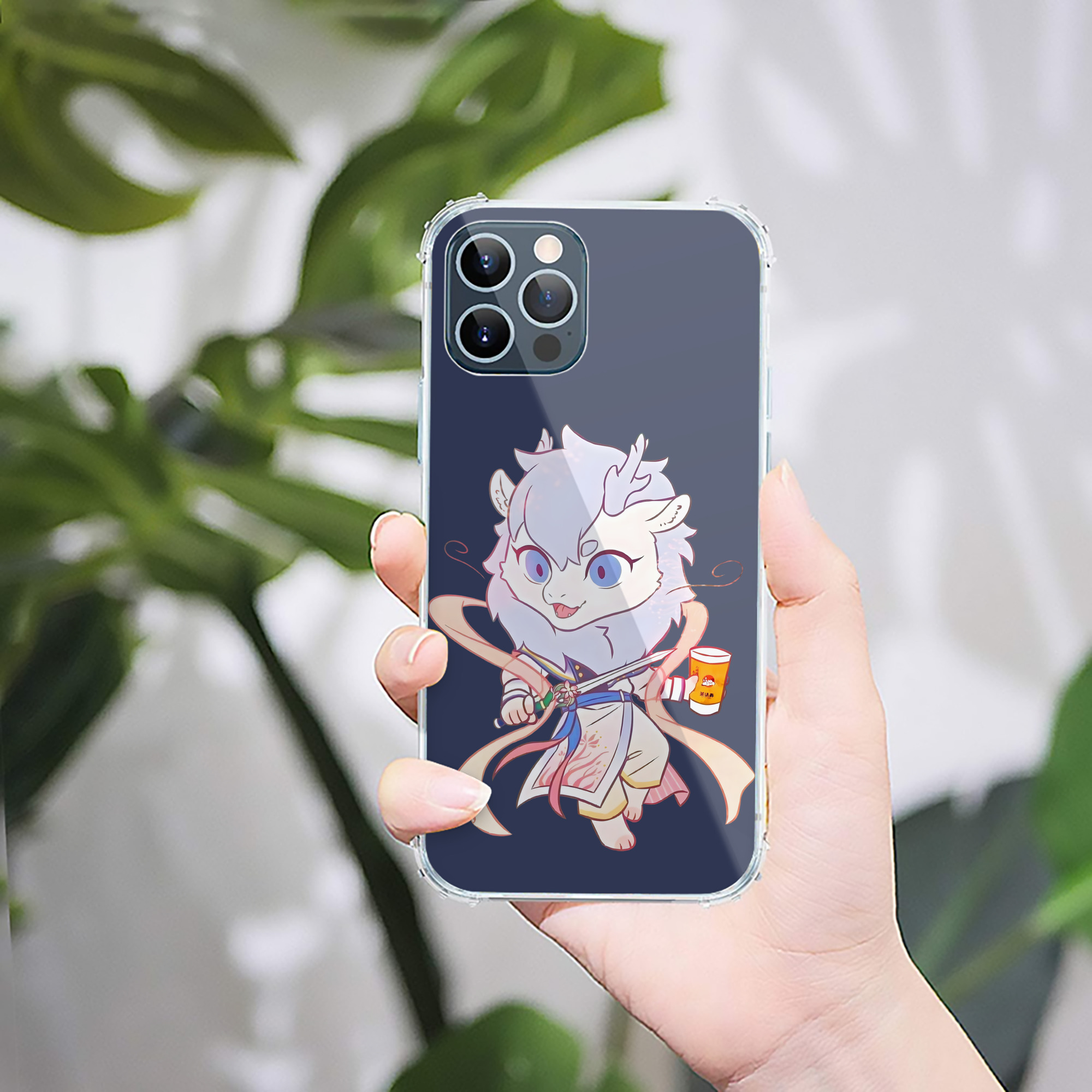 （画像用） Ne Zha 2 ナタ 魔童の大暴れ 【iPhone 12シリーズ対応】透明スマホケース（クリアソフトケース）